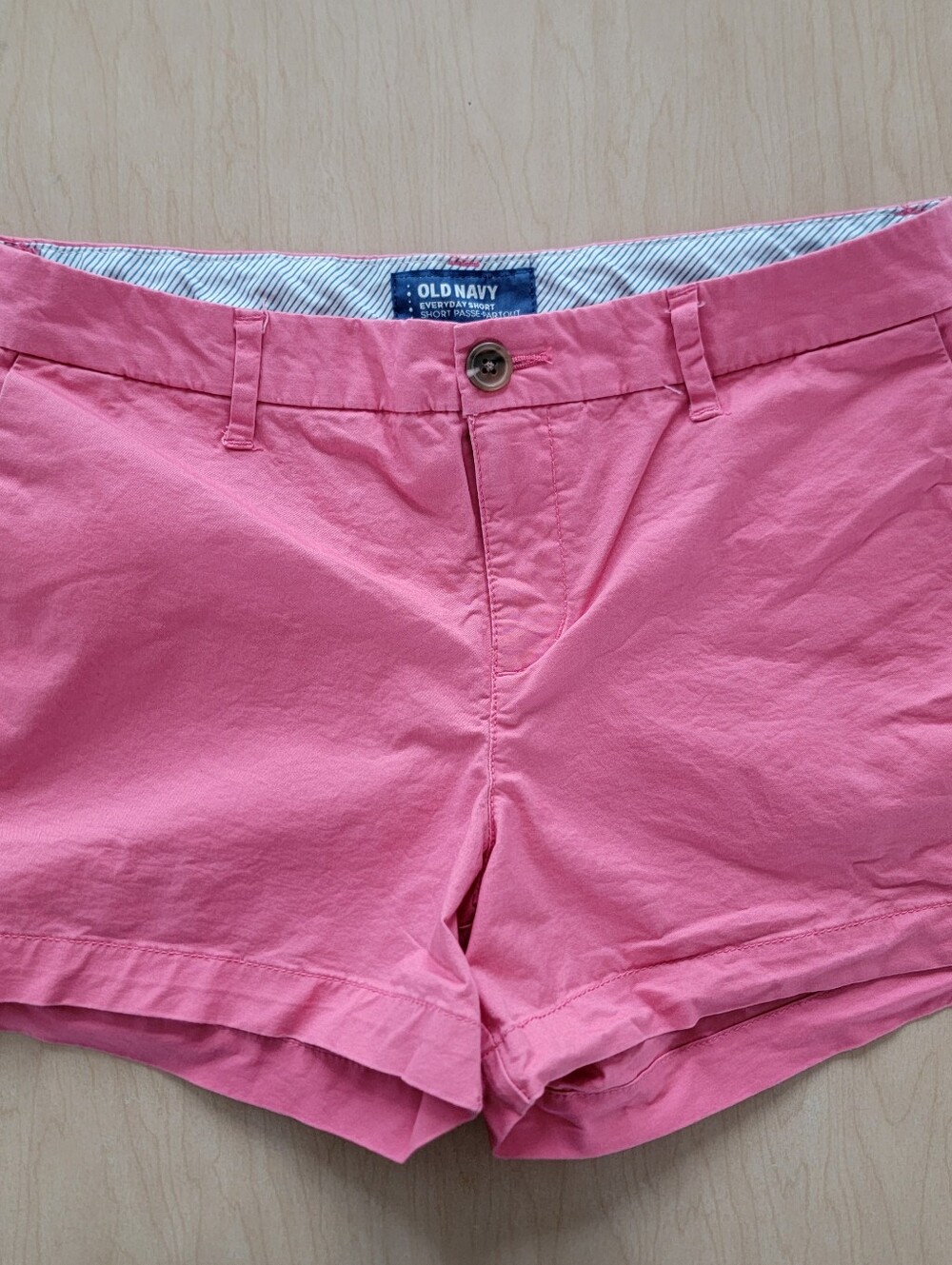 Old Navy Coral Pink Chino Bermuda Shorts Size 4